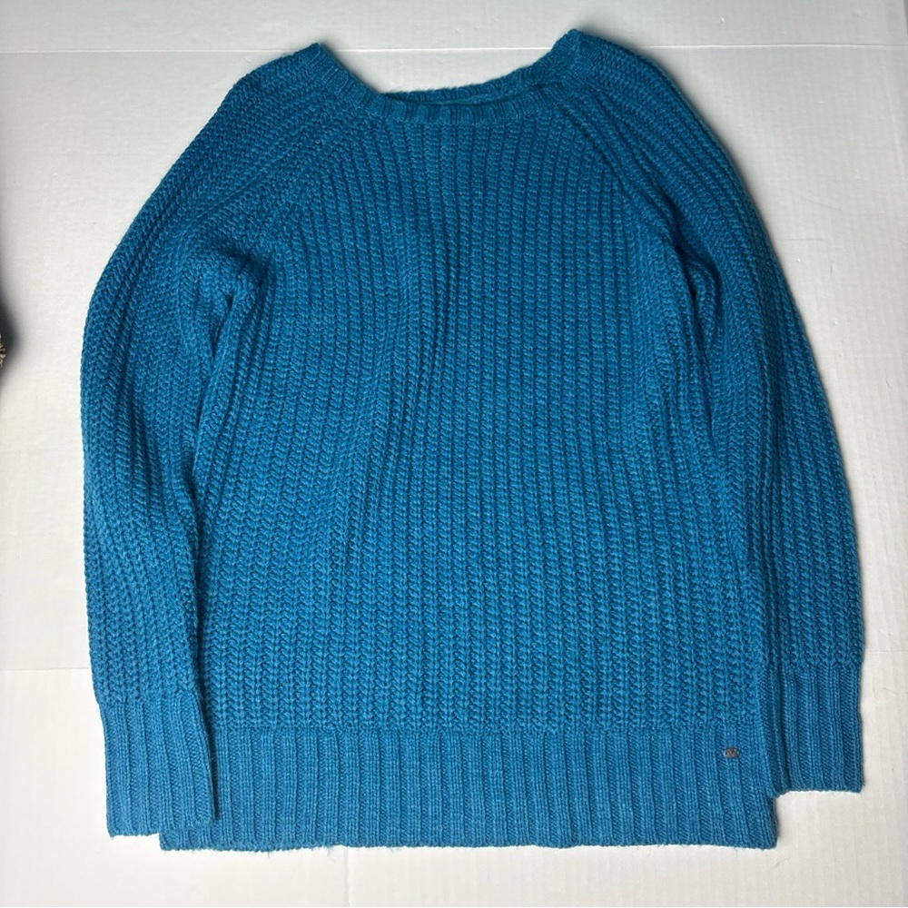 American Eagle Outfitters Women’s Small Jegging Sweater Teal Blue Knit Acrylic
